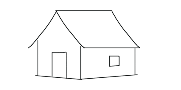 How to Draw a House Step by Step Drawing for Kids